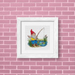 Patrón de punto de cruz – Gnomo Pescador