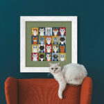 Patrón de punto de cruz – Pop Art Gatitos