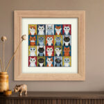Patrón de punto de cruz – Pop Art Gatitos