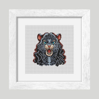 Patrón de punto de cruz – Panterissa