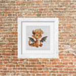 Patrón de punto de cruz – Drago