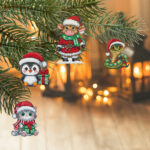 Patrón de punto de cruz – Animales navideños