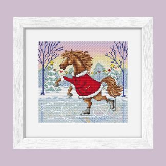 Patrón de punto de cruz – Sobre hielo