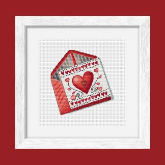 Patrón de punto de cruz – Con Amor