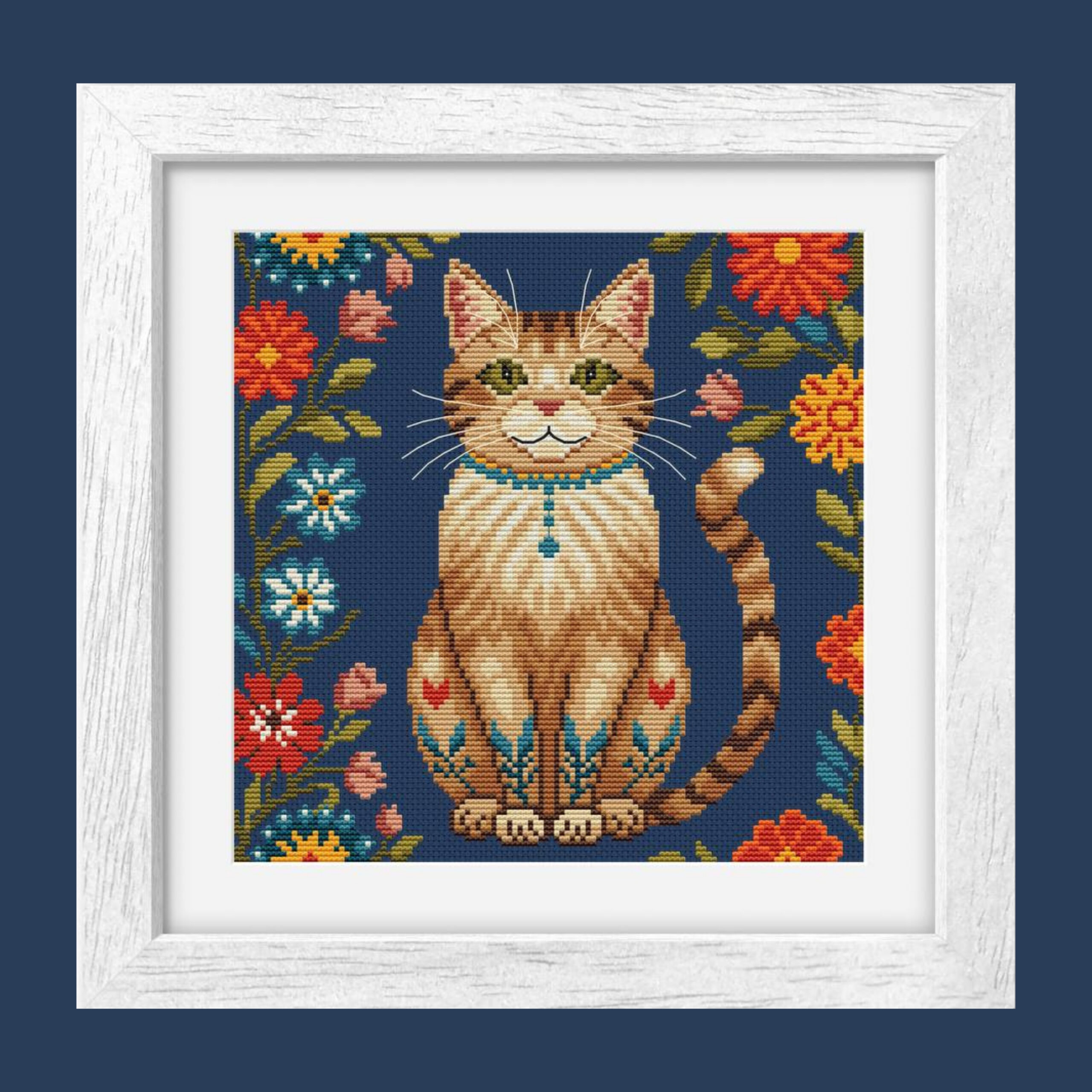 Patrón de punto de cruz – El Guardián de las Flores