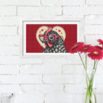 Patrón de punto de cruz – Gafas Rosas