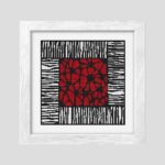 Patrón de punto de cruz – Flores Rojas