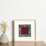 Patrón de punto de cruz – Flores Rojas