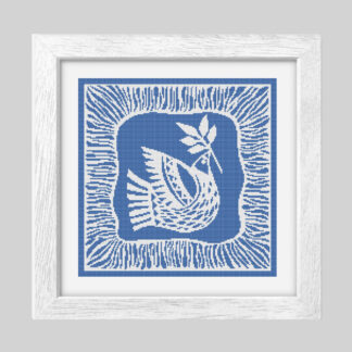 Patrón de punto de cruz – Pájaro 1