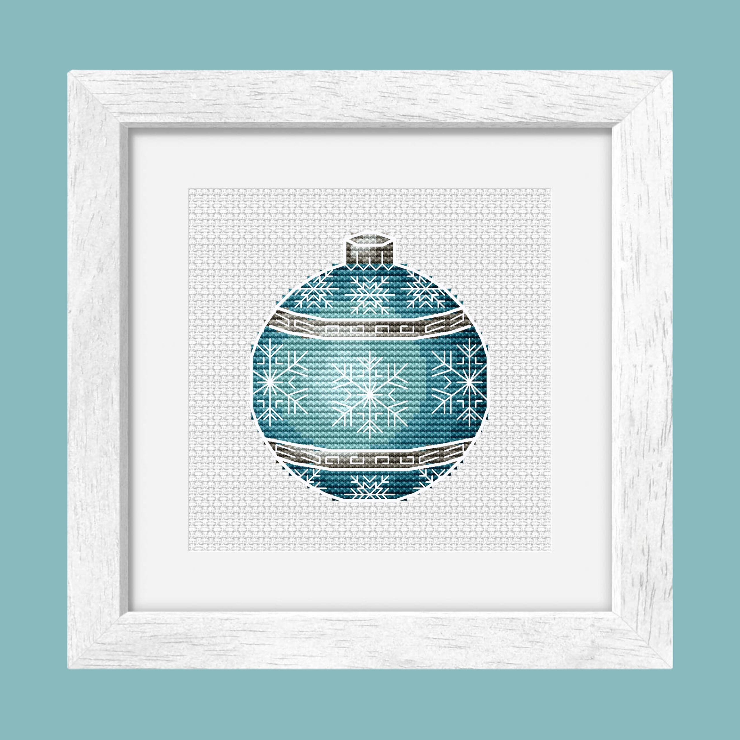 Patrón de punto de cruz – Adorno Navideño 7