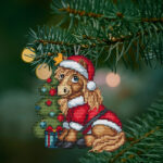 Patrón de punto de cruz – Caballito navideño