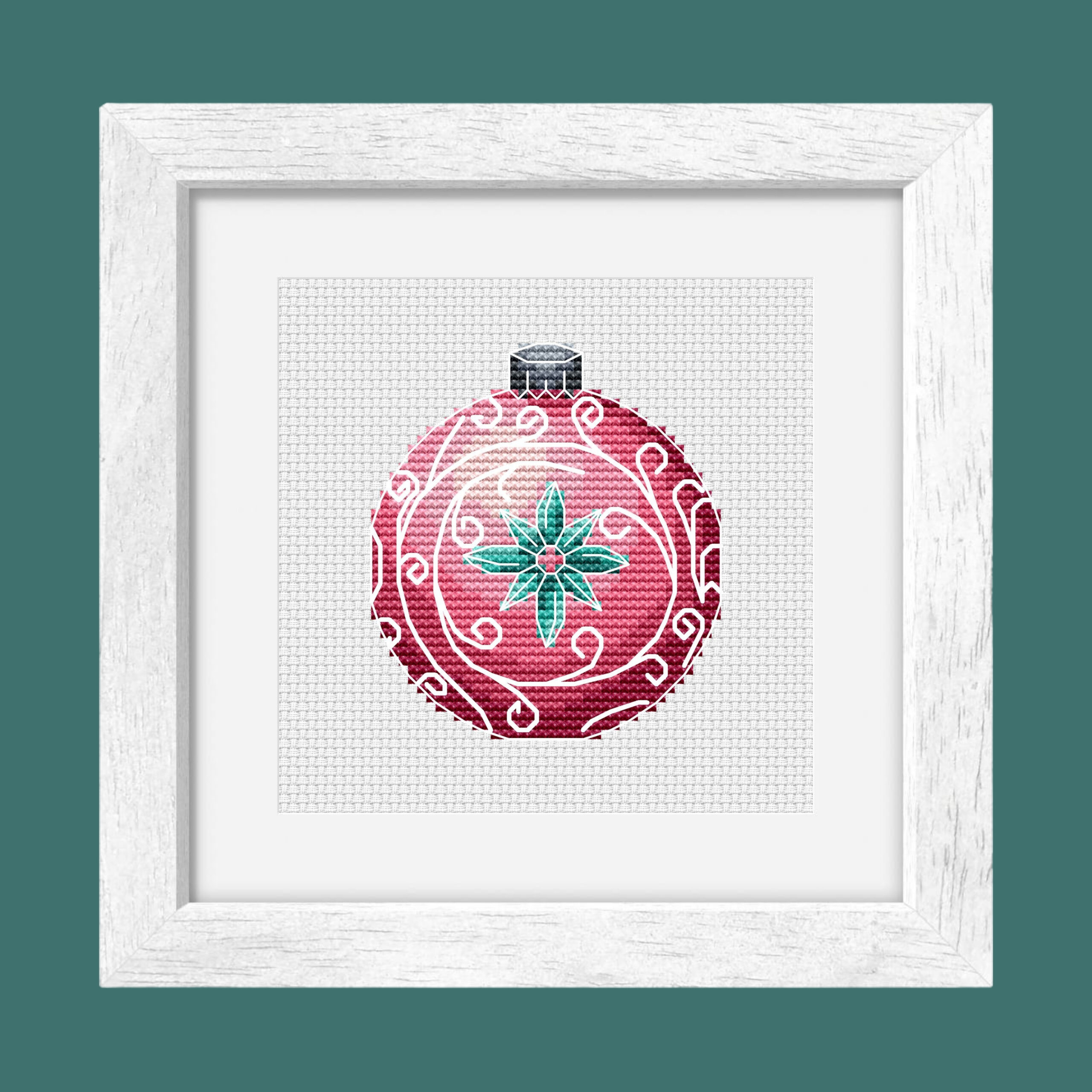 Patrón de punto de cruz – Adorno Navideño 6