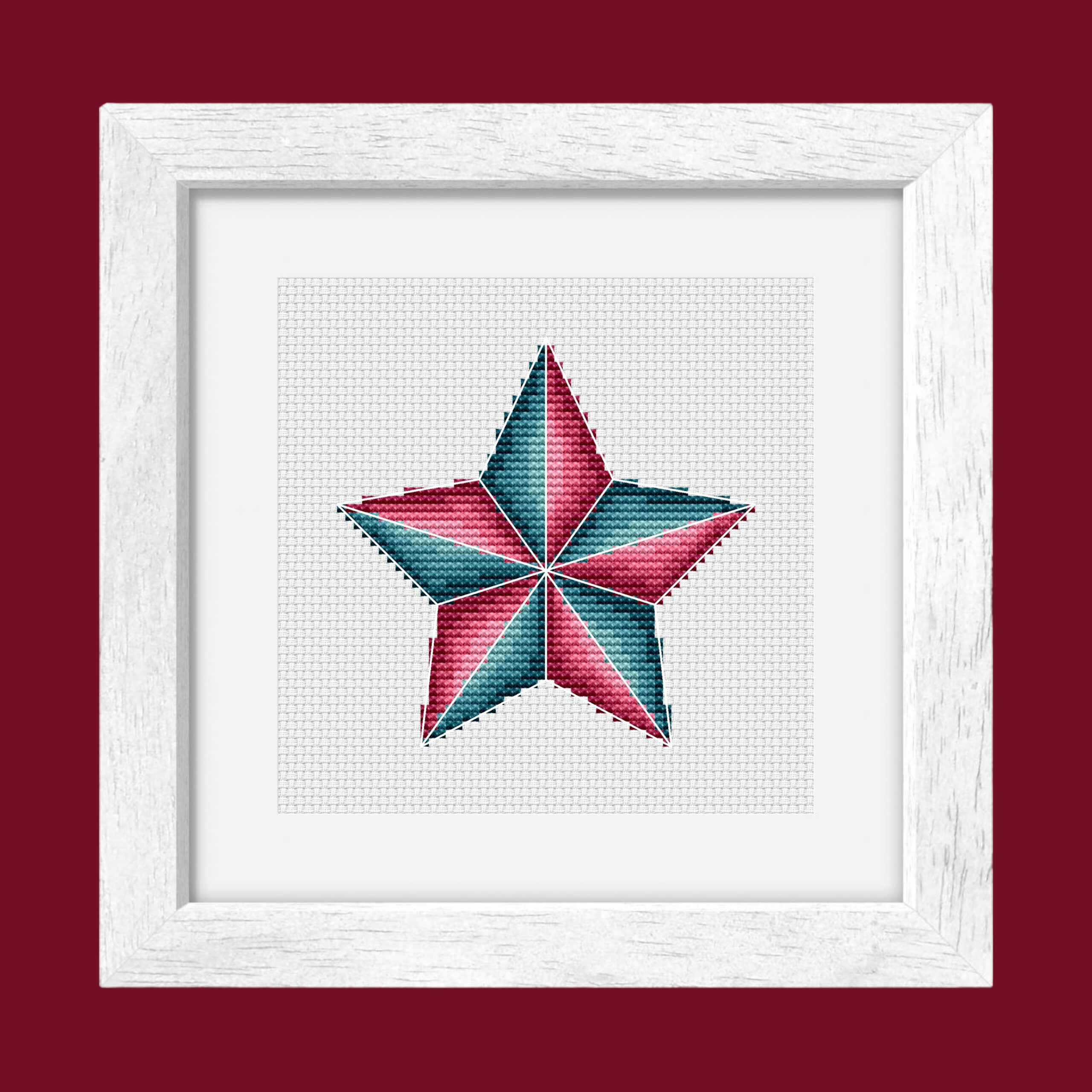 Patrón de punto de cruz – Adorno Navideño 4