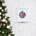 Patrón de punto de cruz – Adorno Navideño 3