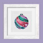 Patrón de punto de cruz – Adorno Navideño 3