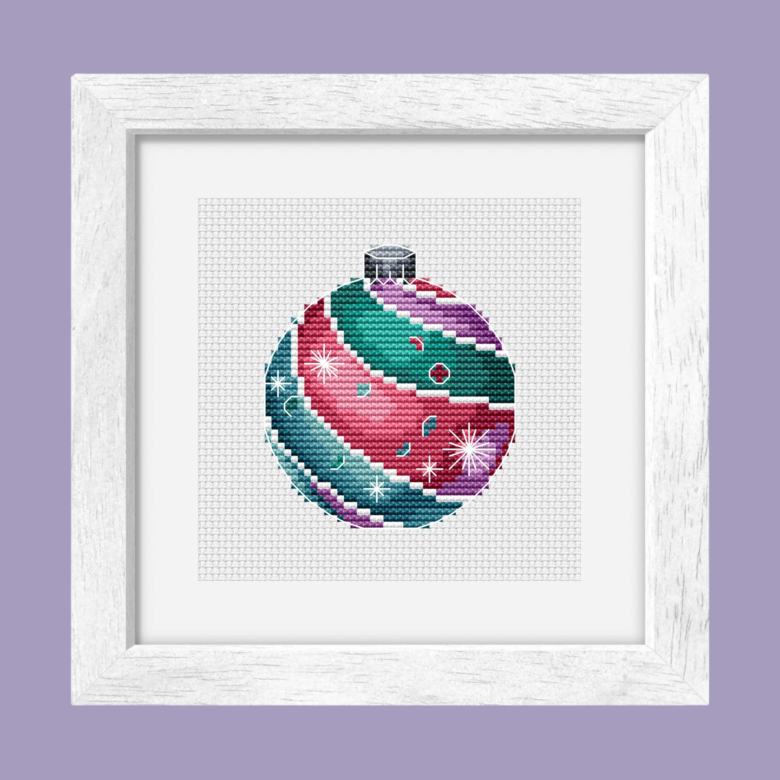 Patrón de punto de cruz – Adorno Navideño 3