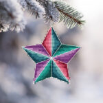 Patrón de punto de cruz – Adorno Navideño 2