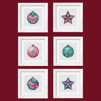 Patrón de punto de cruz – Adornos Navideños 1