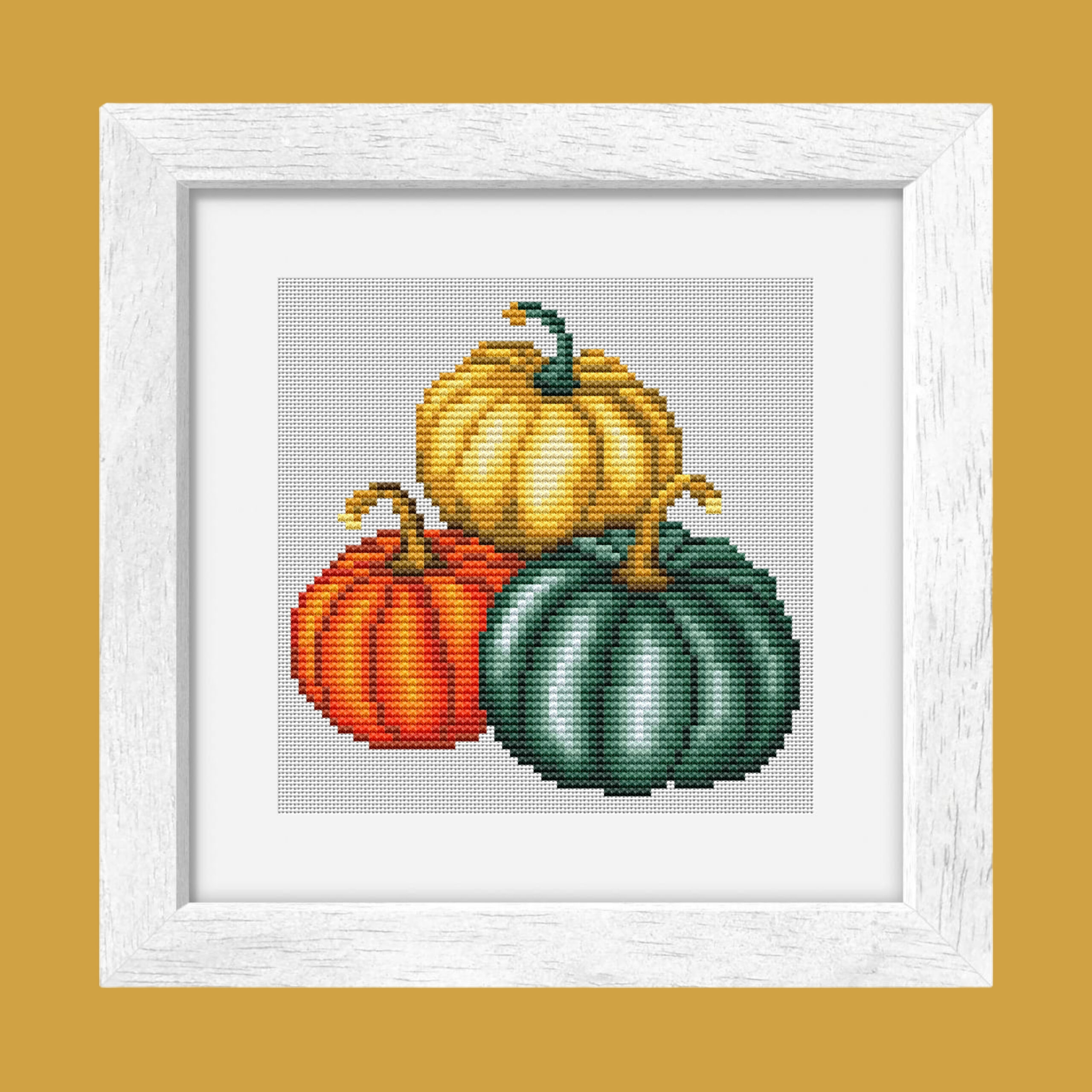 Patrón de punto de cruz – Calabazas