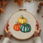 Patrón de punto de cruz – Calabazas