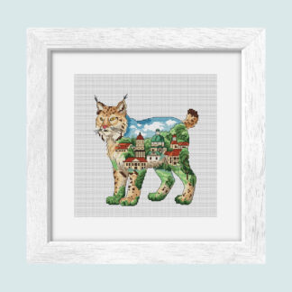 Patrón de punto de cruz – Lince Ciudad