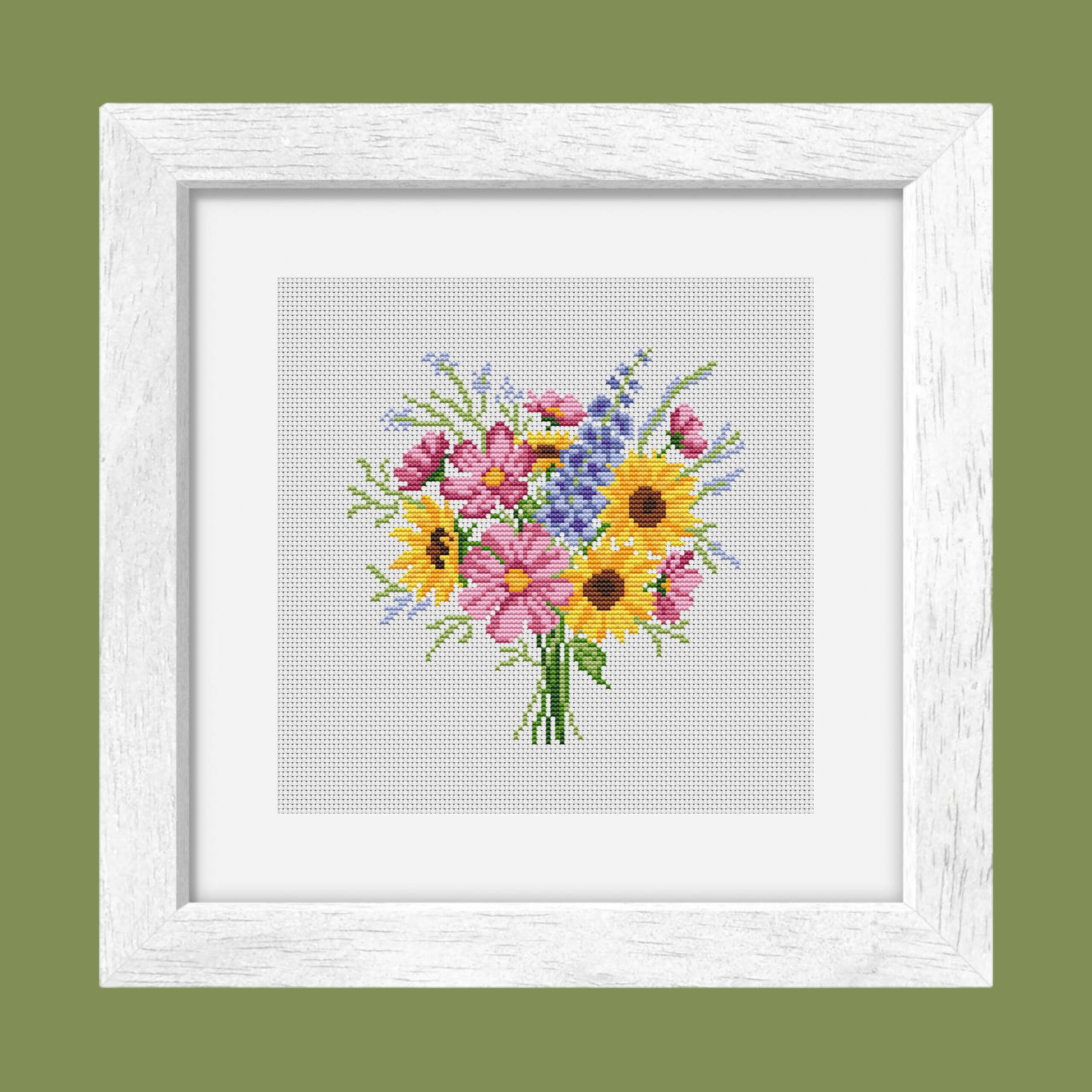 Patrón de punto de cruz – Ramo de Verano