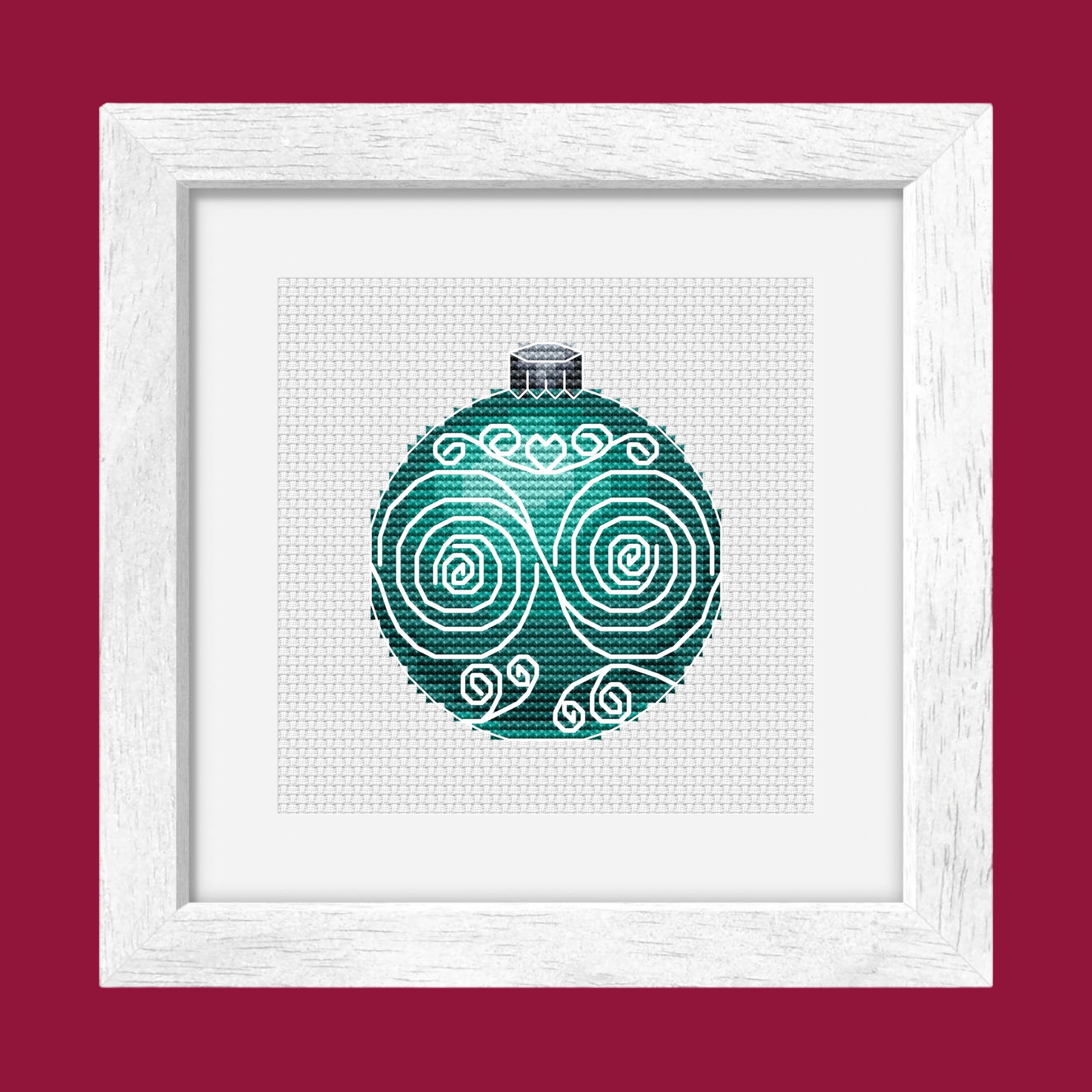 Patrón de punto de cruz – Adorno Navideño 5