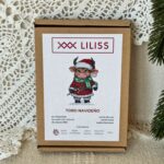 Kit de punto de cruz – Toro Navideño
