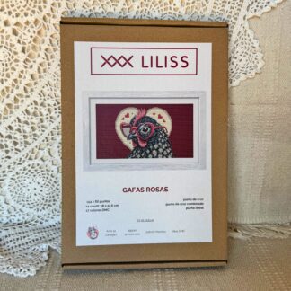 Kit de punto de cruz – Gafas rosas