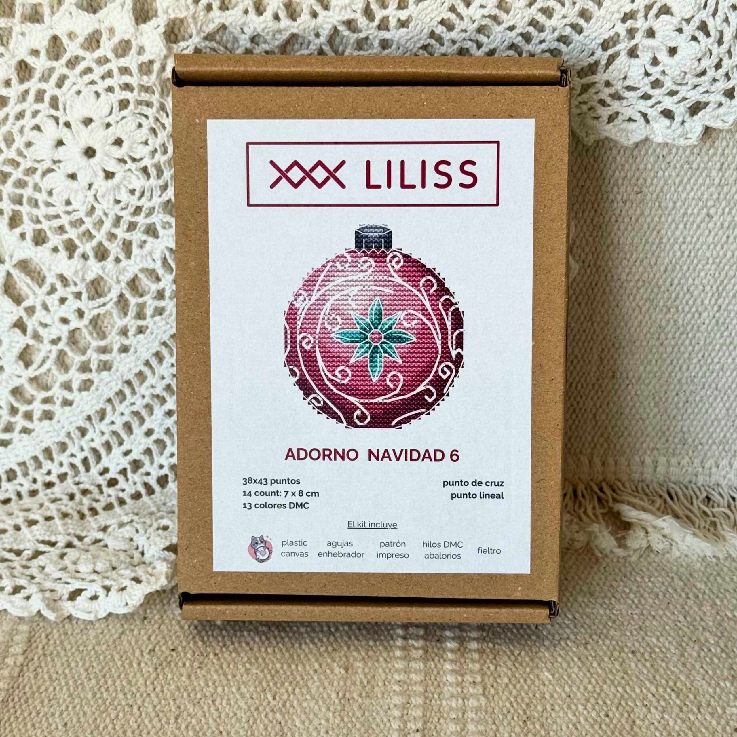 Kit de punto de cruz – Adorno navideño 6