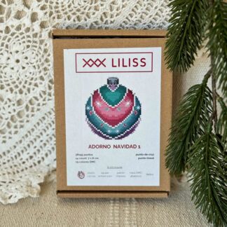 Kit de punto de cruz – Adorno navideño 1