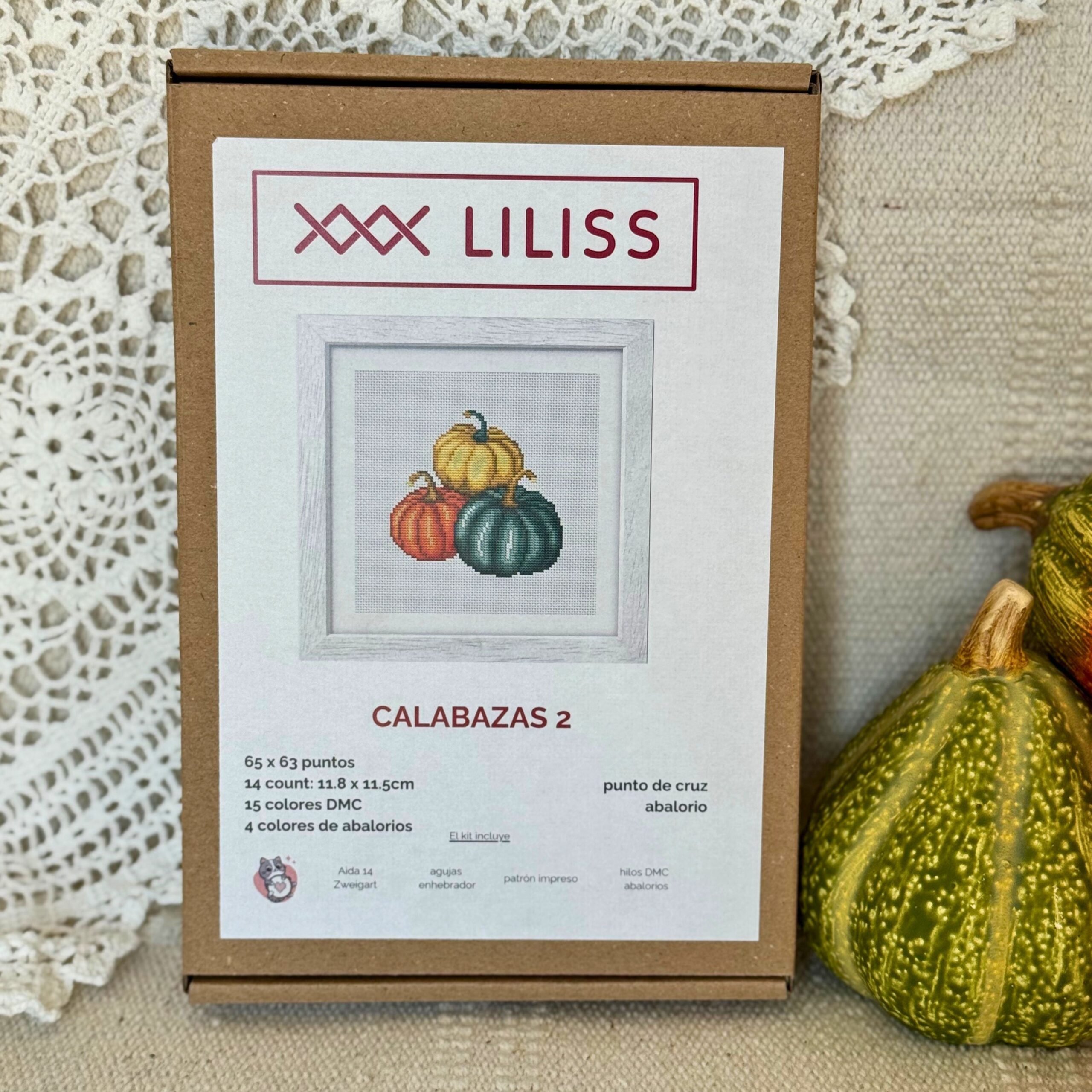 Kit de punto de cruz – Calabazas 2