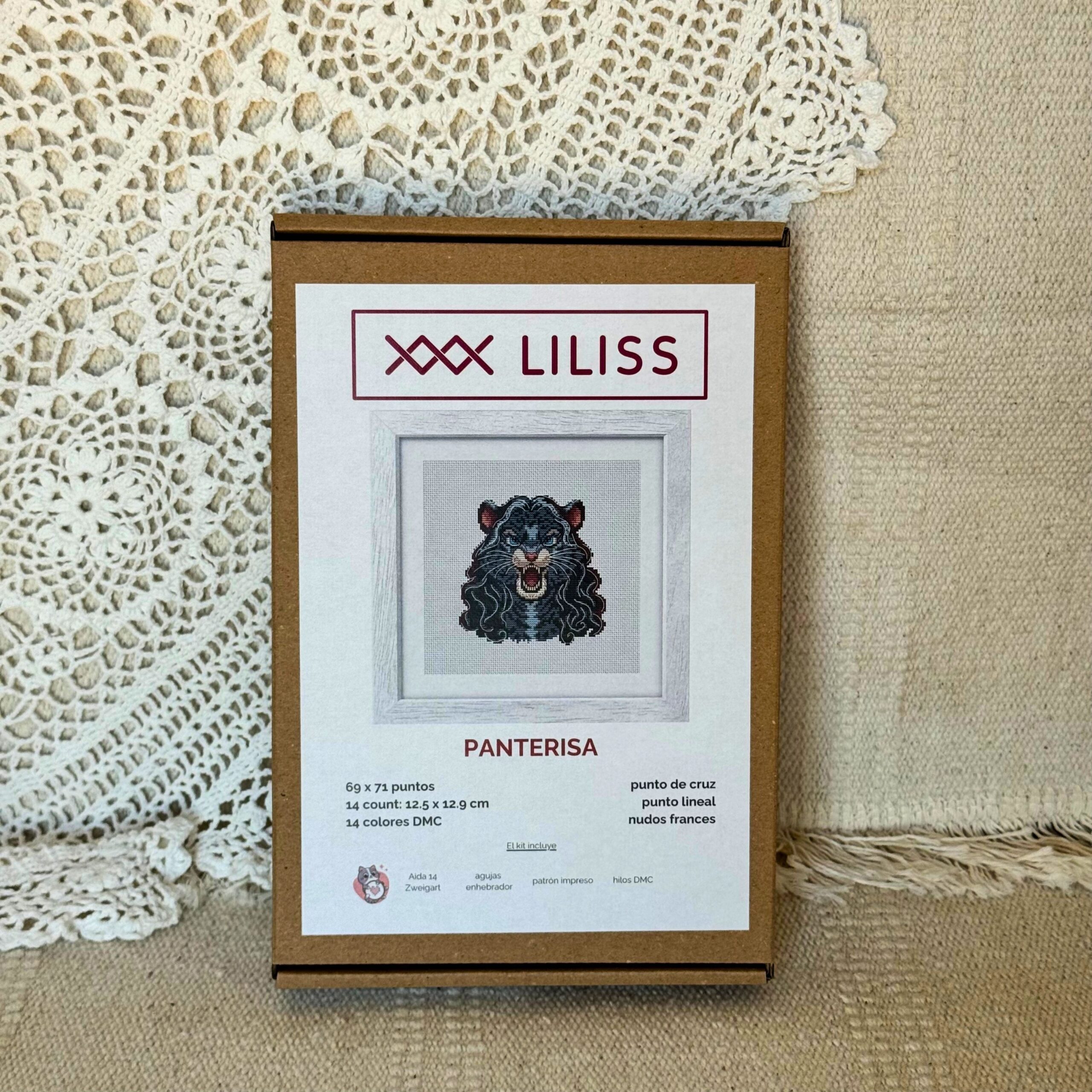 Kit de punto de cruz – Panterisa