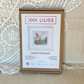 Kit de punto de cruz – Gnomo Pescador