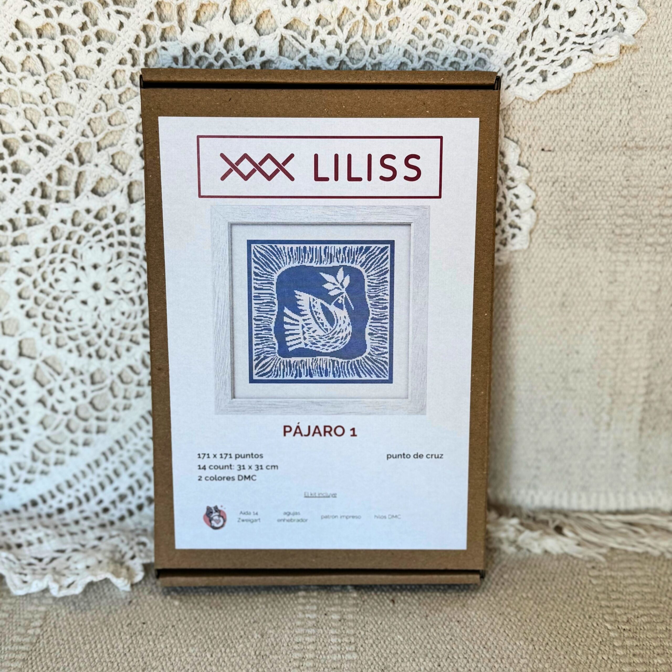 Kit de punto de cruz – Pajaro 1