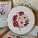 Kit de punto de cruz – Anemonas