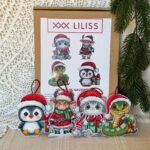 Kit de punto de cruz – Animales Navideños