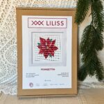 Kit de punto de cruz – Poinsettia