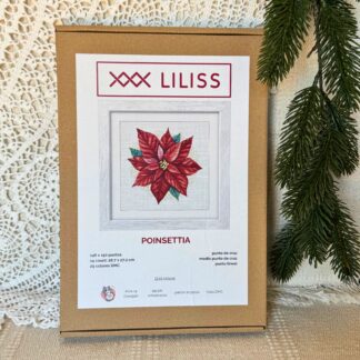 Kit de punto de cruz – Poinsettia