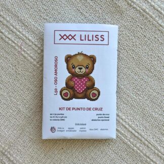 Kit de punto de cruz – Oso amoroso