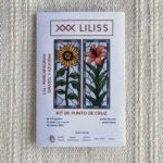 Kit de punto de cruz – Set de 2 marcapáginas Girasol y Azucena