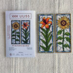 Kit de punto de cruz – Set de 2 marcapáginas Girasol y Azucena