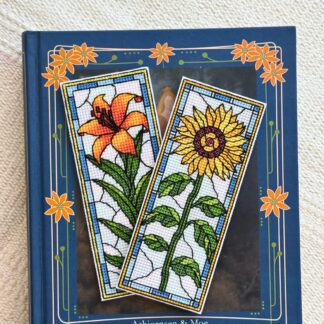 Set de 2 patrones – Girasol y Azucena| Marcapáginas estilo vidriera