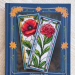 Set de 2 patrones – Amapola y Clavel | Marcapáginas estilo vidriera