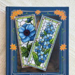 Set de 2 patrones – Nomeolvides y Anémona azul | Marcapáginas estilo vidriera