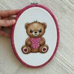 Kit de punto de cruz – Oso amoroso