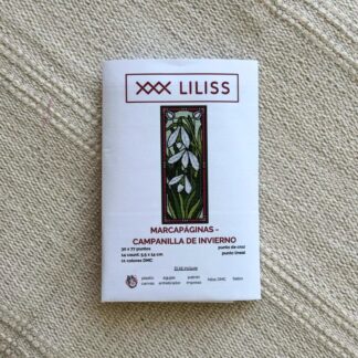 Kit de punto de cruz – Marcapáginas Campanillas de invierno