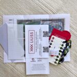 Kit de punto de cruz – Marcapáginas Crocus estilo vidriera