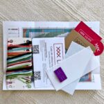 Kit de punto de cruz – Marcapáginas Rosa de invierno