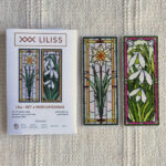 Kit de punto de cruz – Set de 2 marcapáginas Campanillas de Invierno y Narciso